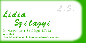 lidia szilagyi business card