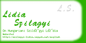 lidia szilagyi business card